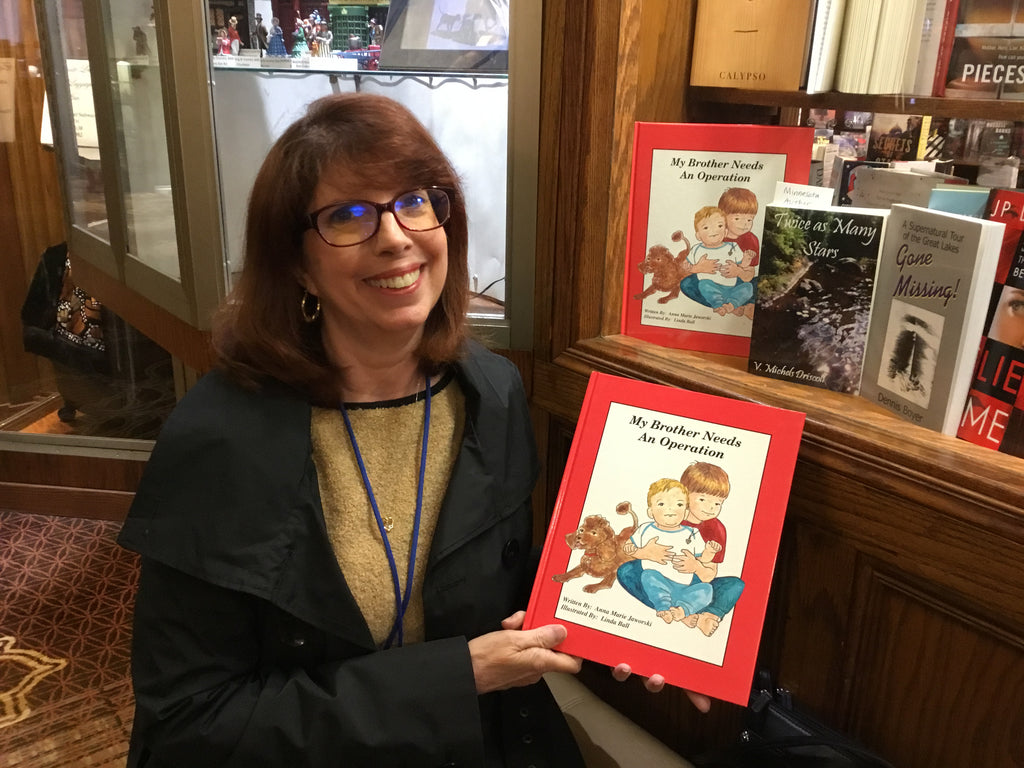 We are now carrying Anna Marie Jaworski’s book, MY BROTHER NEEDS AN OPERATION