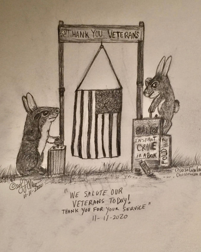 11/11/2020 Courtly Cottontails Political Cartoon by Lisa Loucks-Christenson