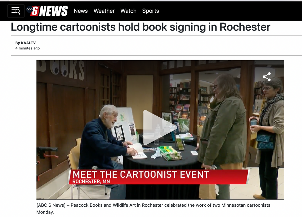 ABC 6 NEWS KAAL TV Featured Jerry Fearing and Ed Fischer Book Signing