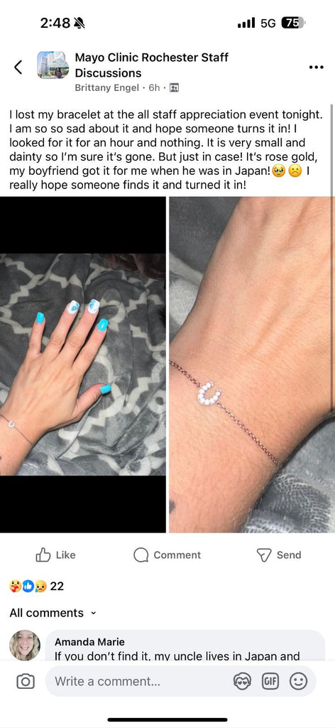 Lost Bracelet Alert