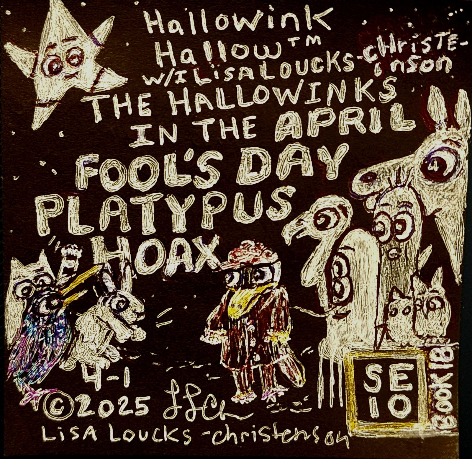 The Hallowinks in the April Fool's Day Platypus Hoax, Book 18, SE 10, Hallowink Hollow Written & Illustrated By Lisa Loucks-Christenson